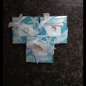 Beach photo coasters