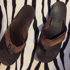 Rainbow Flip Flops Double Layer