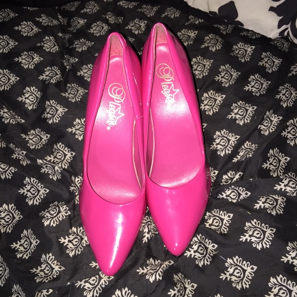 Hot pink heels