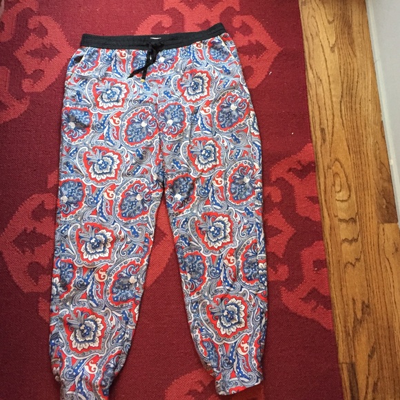 Silk slouchy drawstring pants Juicy Couture M