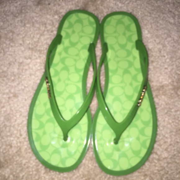 💥Sold💥 Coach Jelly Flip Flops