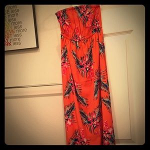 Charlotte Russe Orange Maxi Dress