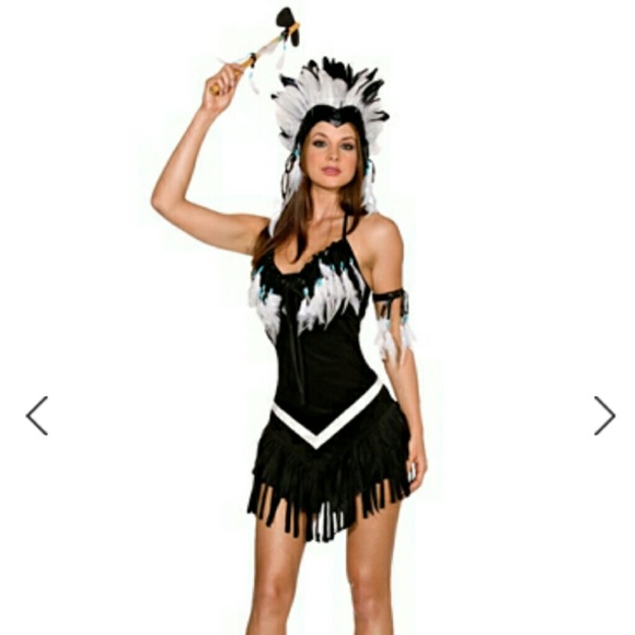 Suede indian dream girl costume