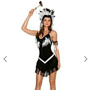 Suede indian dream girl costume