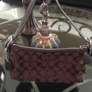Authentic Coach chocolate brown handbag