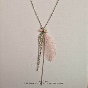 Feather and Charm Necklace