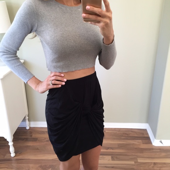 Sold • Black Wrap Skirt - Picture 2 of 4
