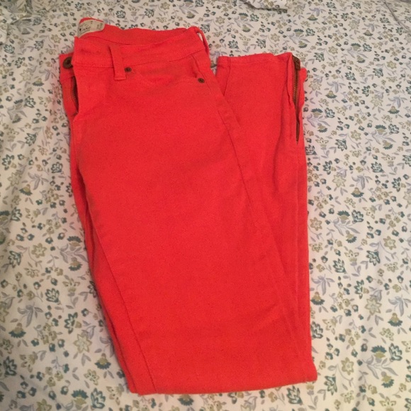 Coral lucky jeans