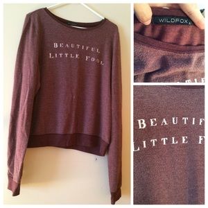 HOLD Wildfox Beautiful Little Fool Jumper Size Sm.