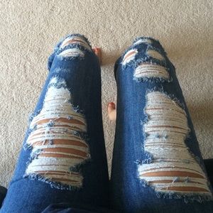 Carmar destroyed denim