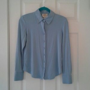 Last Chance! Blue Silk Blouse