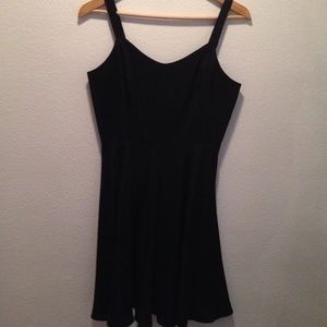 100% silk black dress with straps