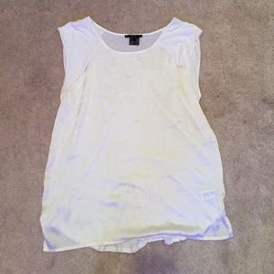 Sheer white tank top