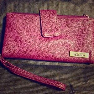 Purple Kenneth Cole Reaction Wristlet and Wallet