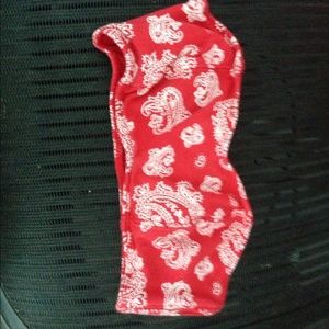 PacSun red paisley print bandeau