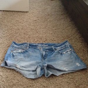 Gently worn, A&E denim shorts.