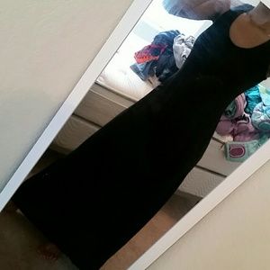Black summer maxi dress