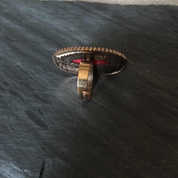 💜bundled Beautiful boho colored statement ring - Picture 2 of 2