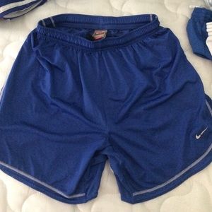 2 Blue Adidas And Nike Shorts