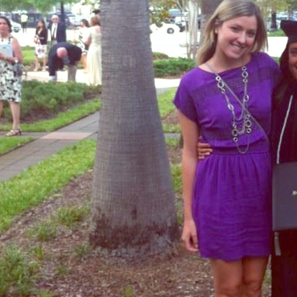 ❤️ SOLD ❤️ Purple cutout BCBG dress