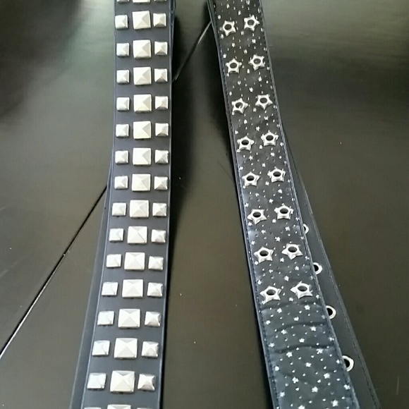 Hot Topic Accessories - 2 belts black rocker punk