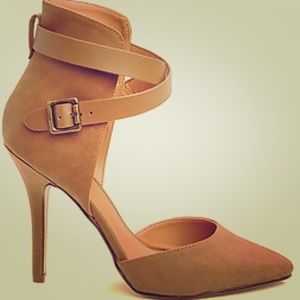 Crisscross strap heels