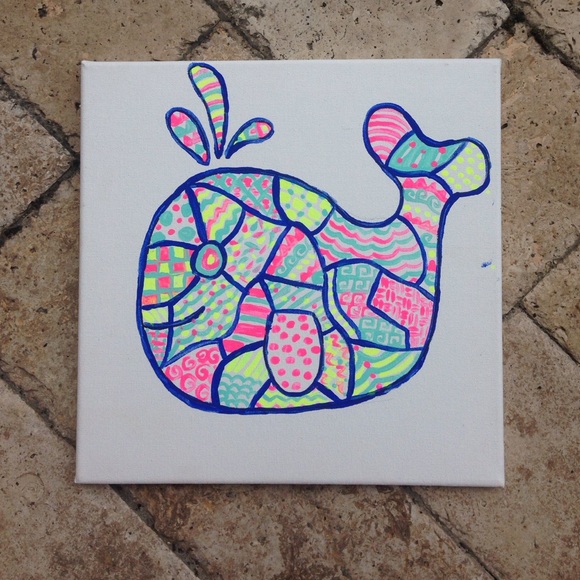 Vineyard Vines look alike canvas
