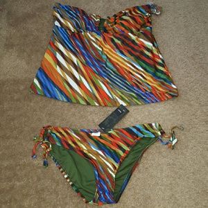 Beautiful Mutli color 2pc swimsuit