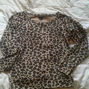 Leopard long sleeve shirt: