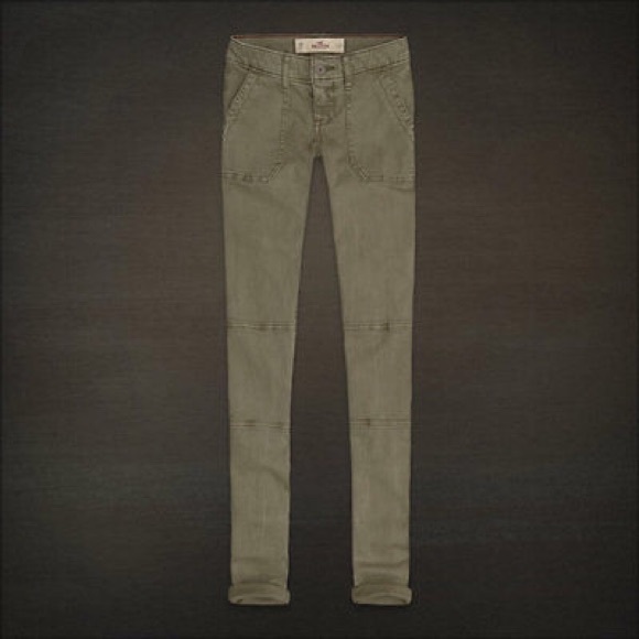Khaki skinny jeans