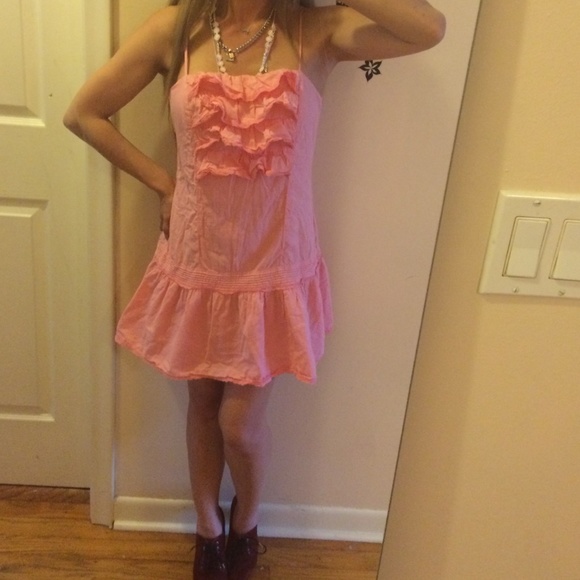 JUICY COUTURE pink summer ruffled dress