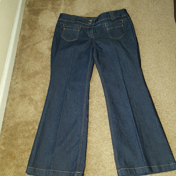 Low Rise Flare leg denim jeans