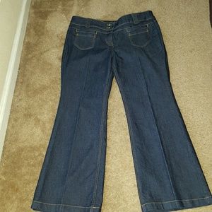 Low Rise Flare leg denim jeans