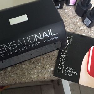 Sensationail gel nail kit.
