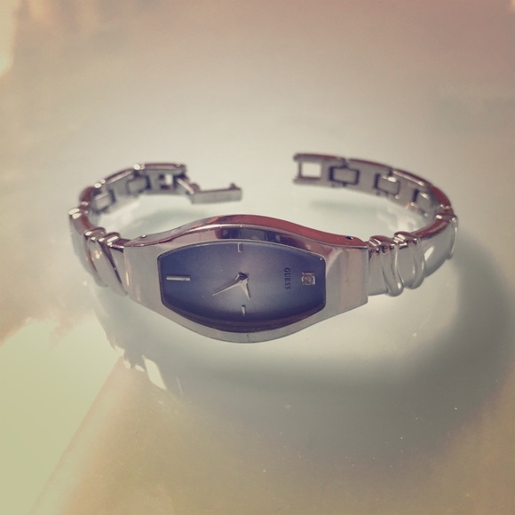 Authentic Guess silver watch