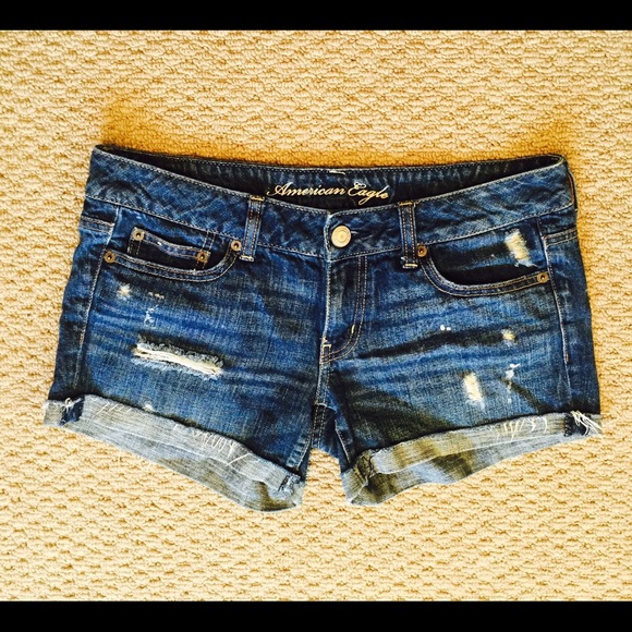 Dark Denim Shorts