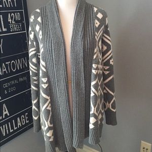 Gray Aztec Sweater