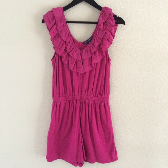 French Connection Fuchsia Romper