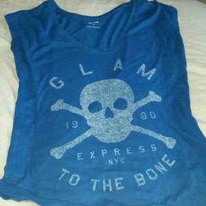 Blue Express skull t-shirt
