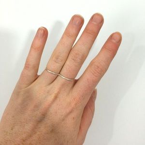 Double finger heart ring