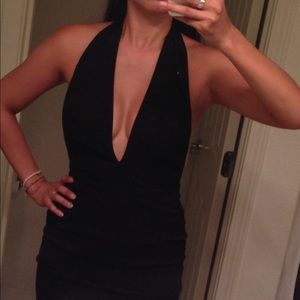 Asos Low-Cut black dress