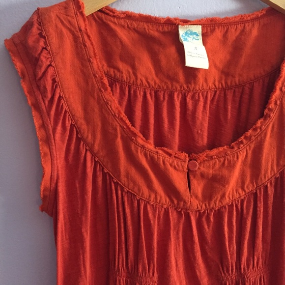 Anthropologie Tuscan Orange Top - Picture 2 of 3