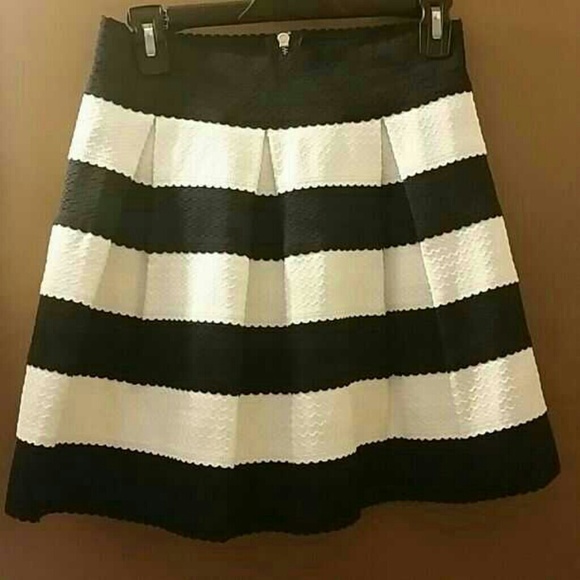 Ginger G Navy and white skirt