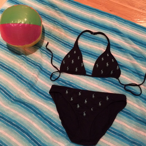 ‼️PRICE DROP 🐎Polo printed bikini