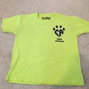 Cheer Athletics neon yellow t-shirt