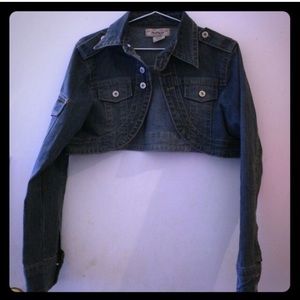 Denim bolero jacket