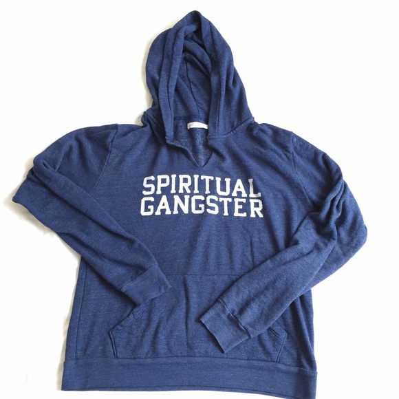 Spiritual Gangster Hoodie Sweatshirt in Navy