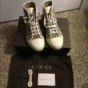 Authentic Gucci hi top sneakers