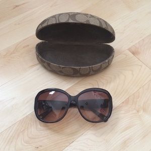 Oversized Coach sunglasses