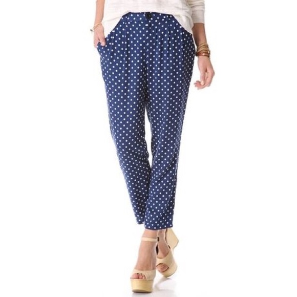 Madewell Polkadot Loose-fit Trouser Pants